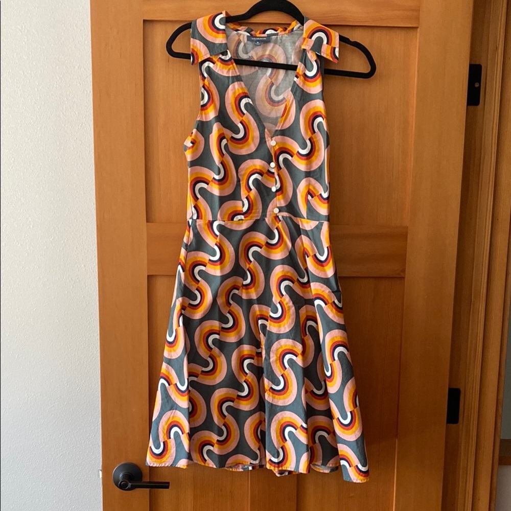 Stylish Multicolor Patterned Dress